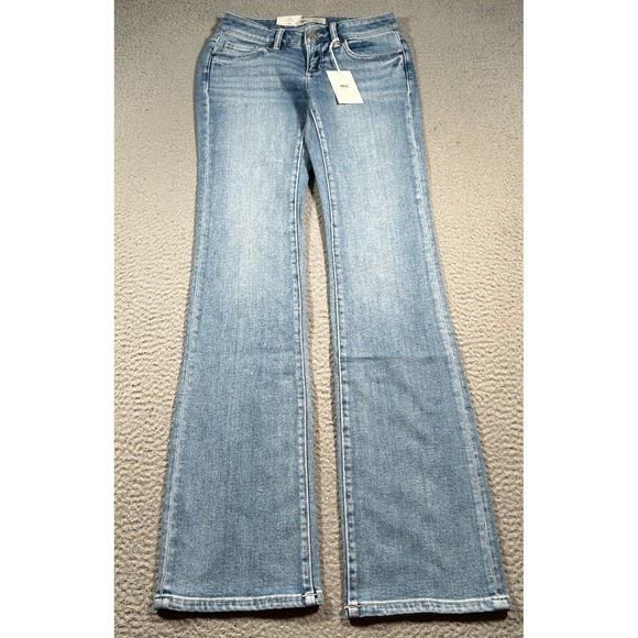 BKE Stella Jeans Womens 26XL 26x36 Medium Wash Bootcut Slim Fit Low Rise Stretch - Picture 1 of 11